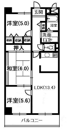 キャッスルコート福崎の物件間取画像